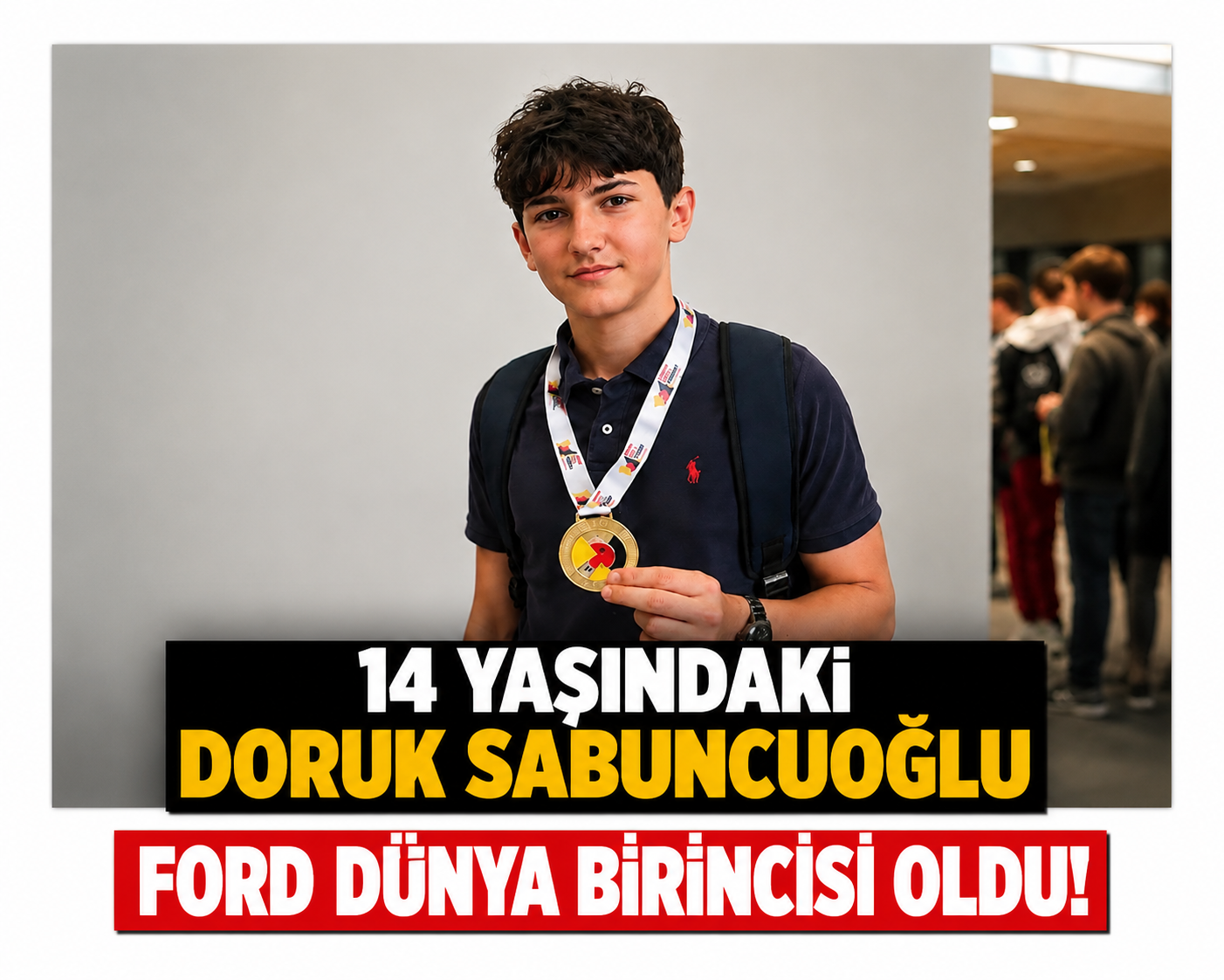 14 yaşındaki Türk öğrenci Almanya'da altın madalya kazandı