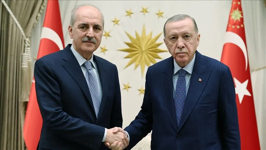 Meclis kararı sonrası Erdoğan ve Kurtulmuş bir araya geldi