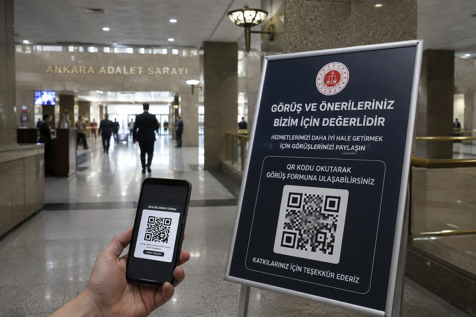 Dijitalleşme adliyede: QR kod geri bildirim dönemi başlıyor