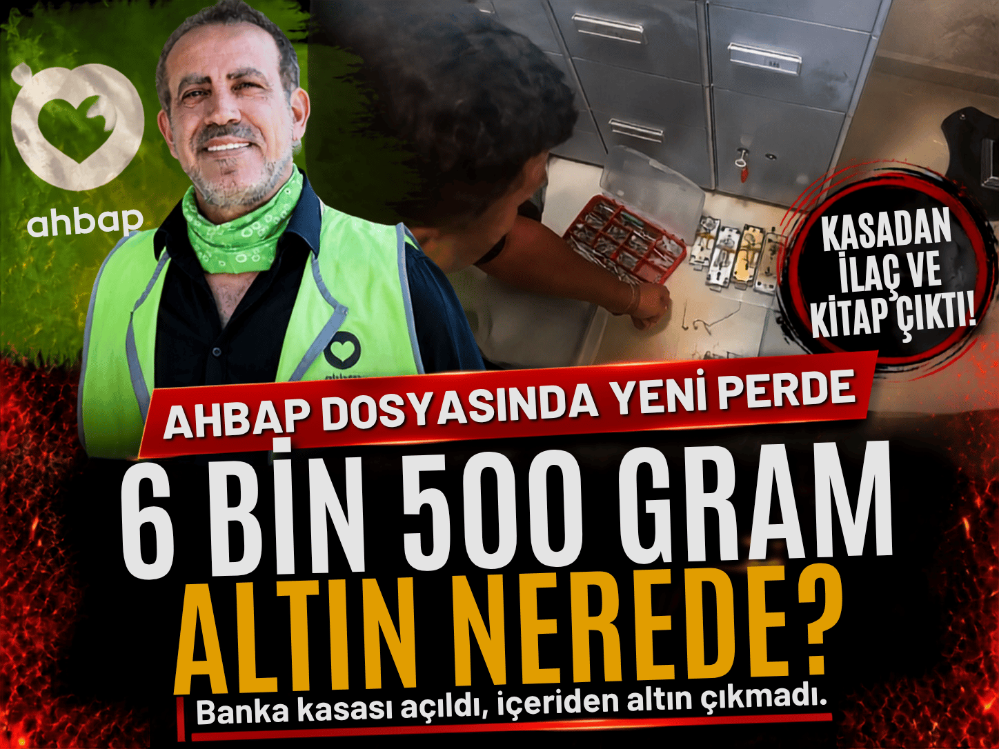 Ahbap Derneği'nin kasasında altın yerine ilaç ve kitap bulundu