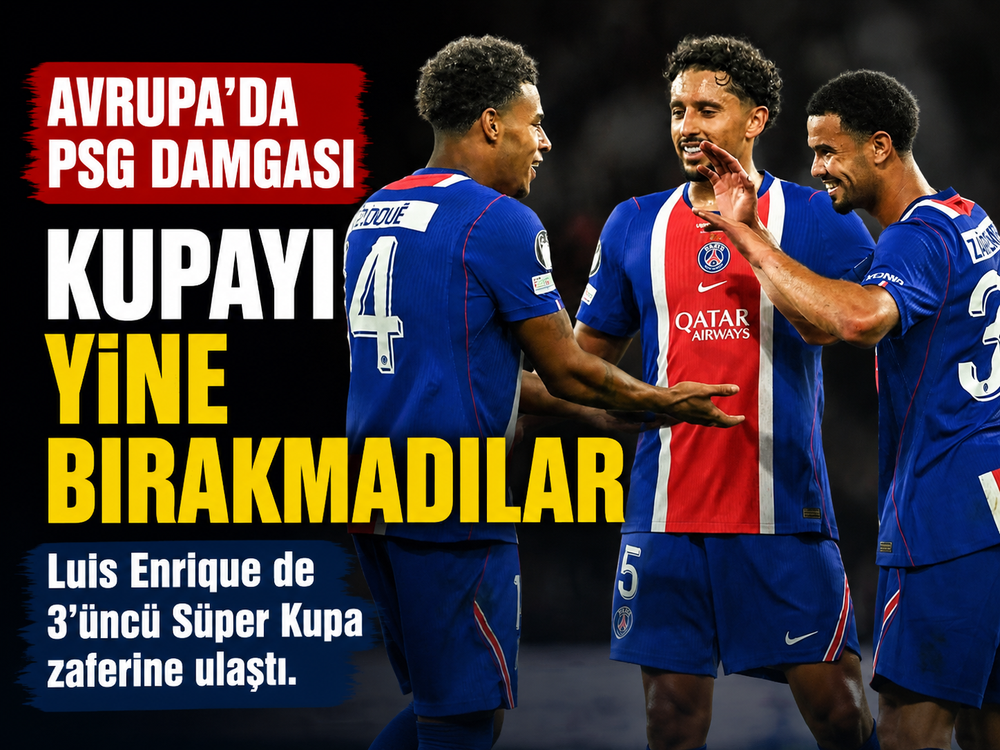 PSG tarih yazdı: Üst üste ikinci kez Süper Kupa'yı kazandı