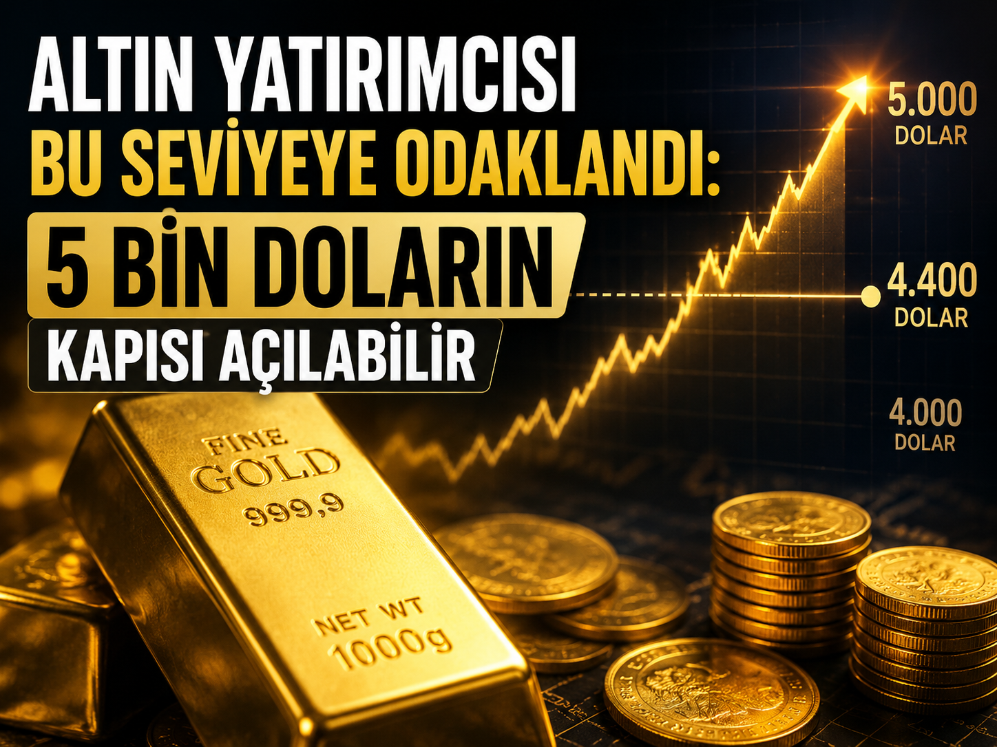 Altın yatırımcısı bu seviyeye odaklandı: 5 bin doların kapısı açılabilir