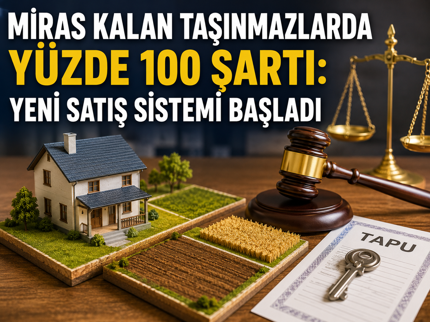 Miras kalan taşınmazlarda yüzde 100 şartı: Yeni satış sistemi başladı