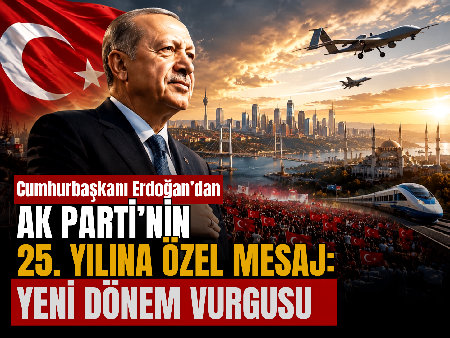 Cumhurbaşkanı Erdoğan’dan AK Parti’nin 25. yılına özel mesaj: Yeni dönem vurgusu
