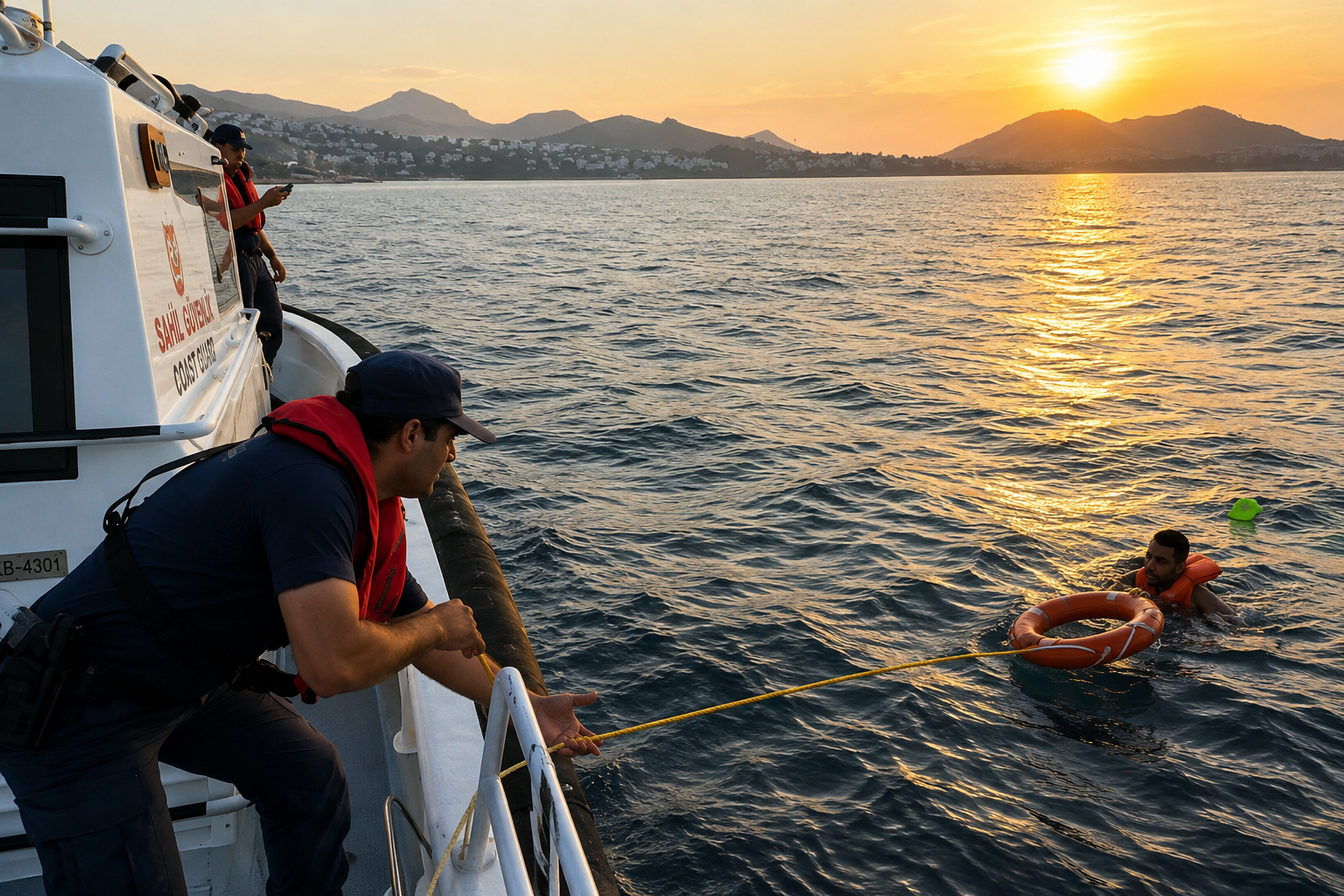 Düzensiz göçmenin planı suya düştü: Yakalandı