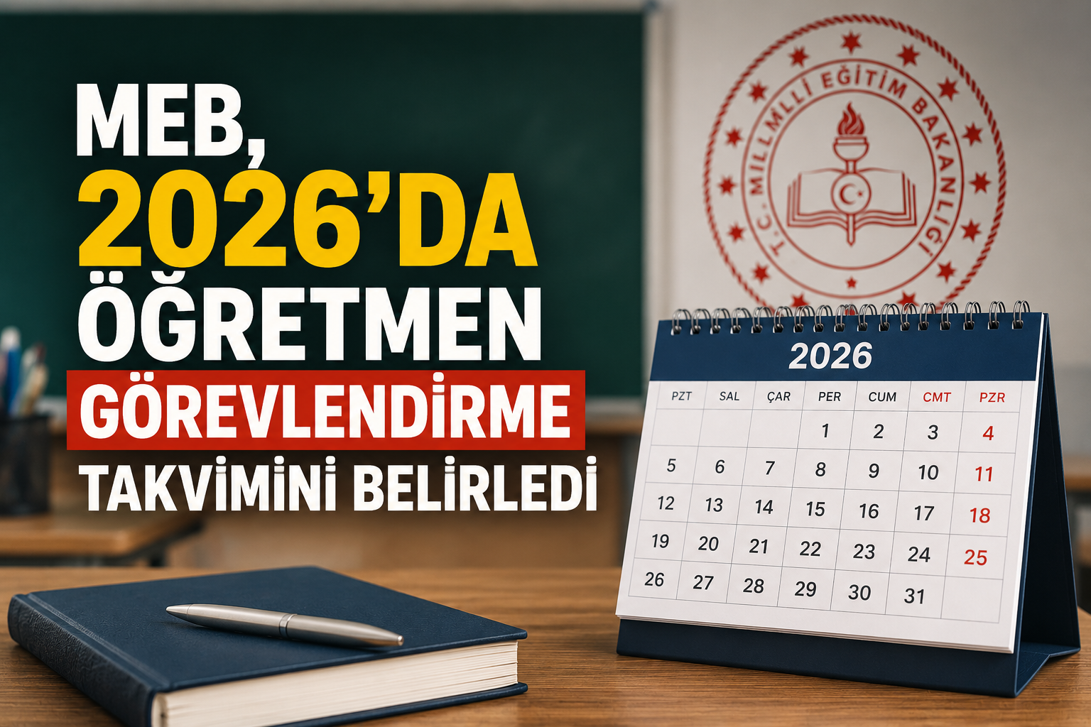 MEB, 2026'da öğretmen görevlendirme takvimini belirledi