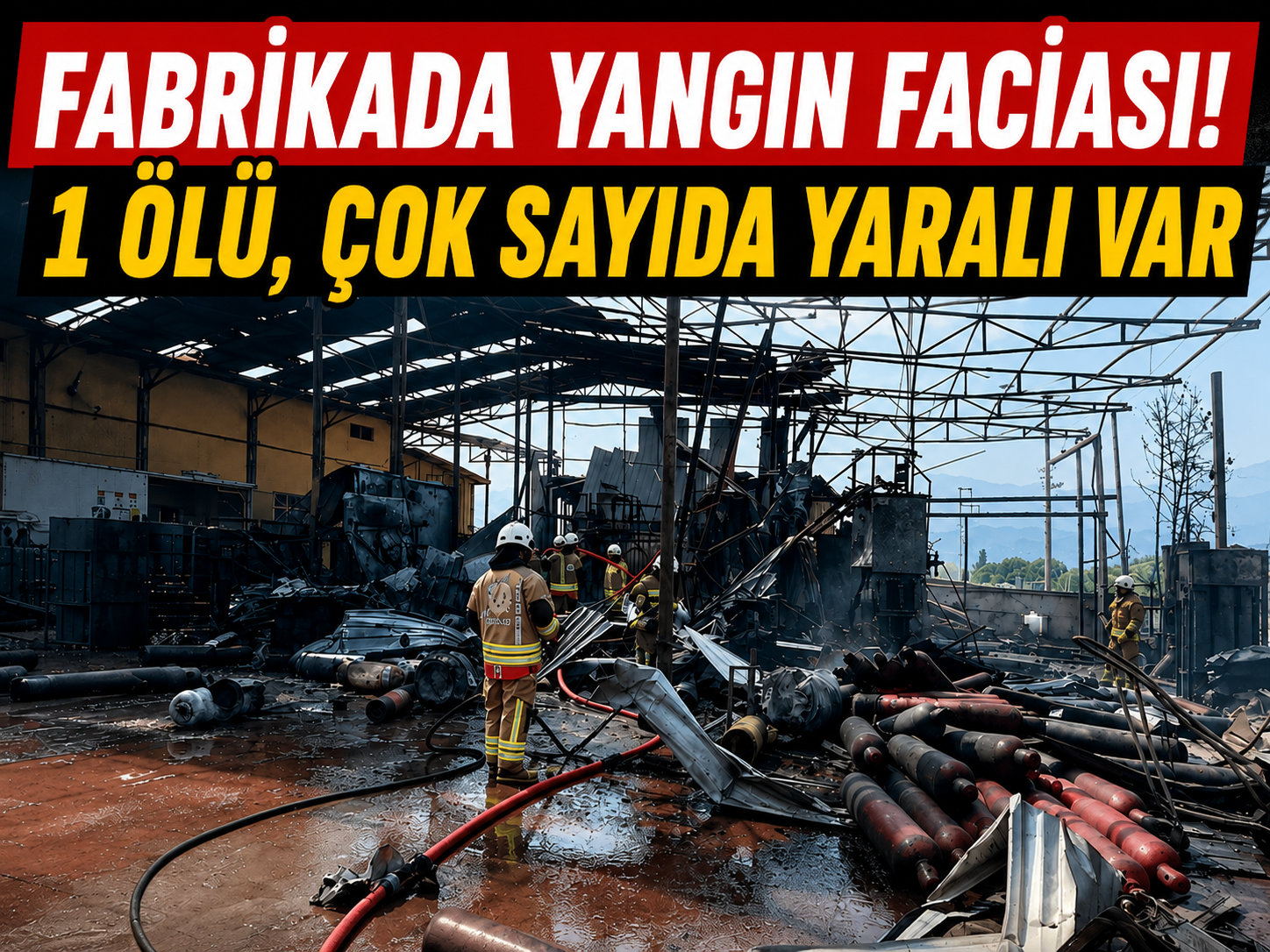 Alevler fabrikayı sardı: Yaralılar hastanelere sevk edildi