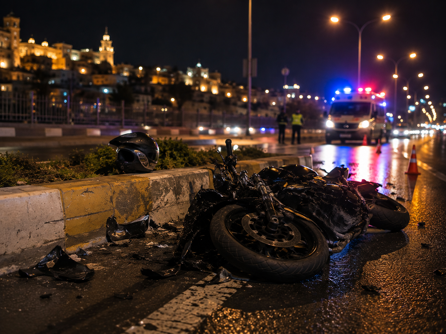 Mardin'de motosiklet refüje çarptı: 27 yaşındaki sürücü hayatını kaybetti