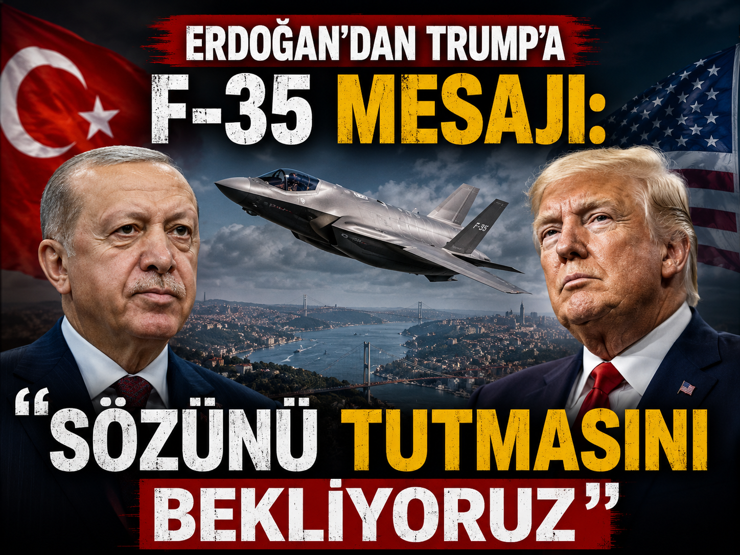 Erdoğan'dan Trump'a F-35 mesajı: "Sözünü tutmasını bekliyoruz"
