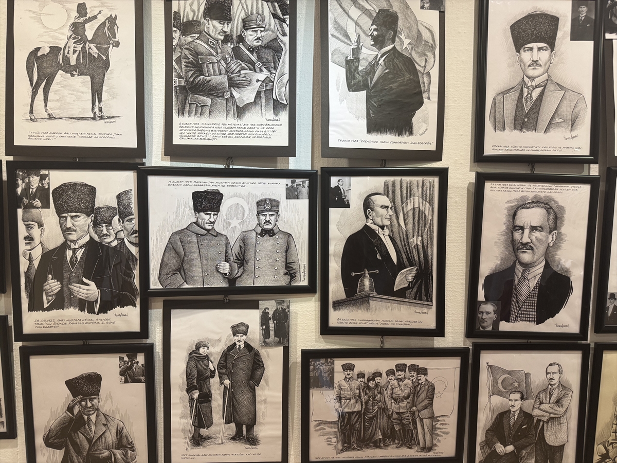 Milli Mücadele kahramanları portrelerle yeniden hayat buldu