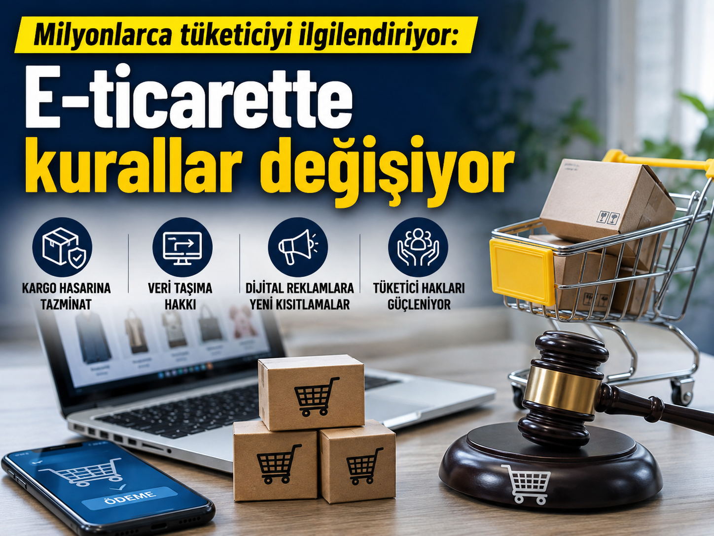 Milyonlarca tüketiciyi ilgilendiriyor: E-ticarette kurallar değişiyor