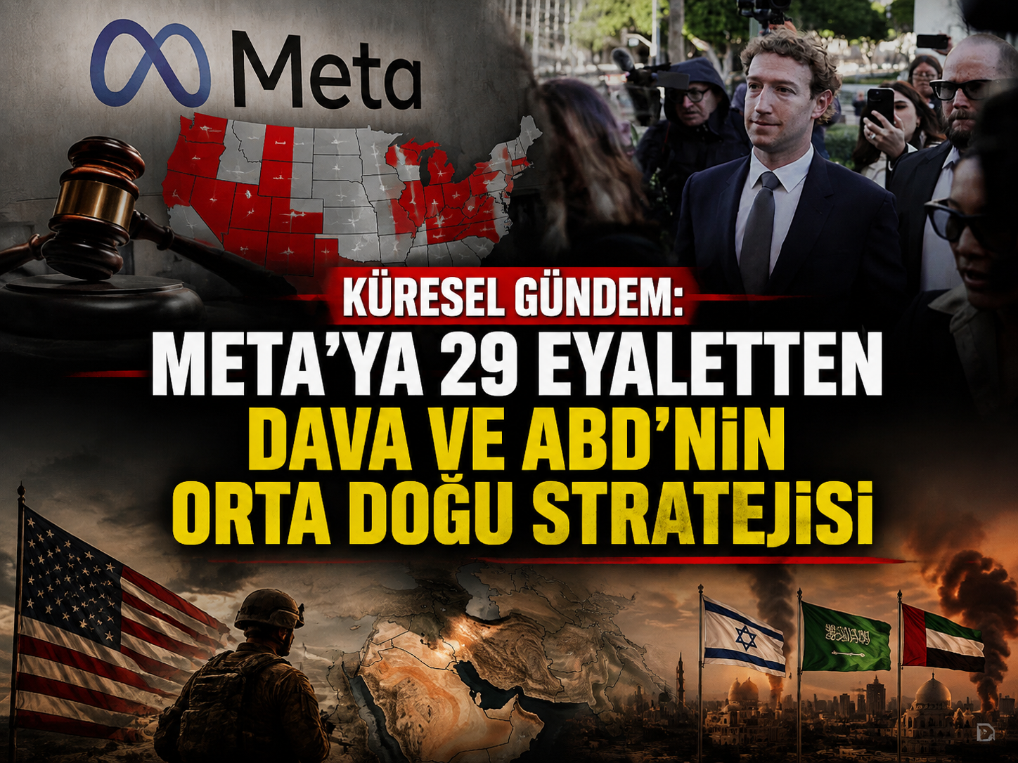 Küresel gündem: Meta’ya 29 eyaletten dava ve ABD’nin Orta Doğu stratejisi