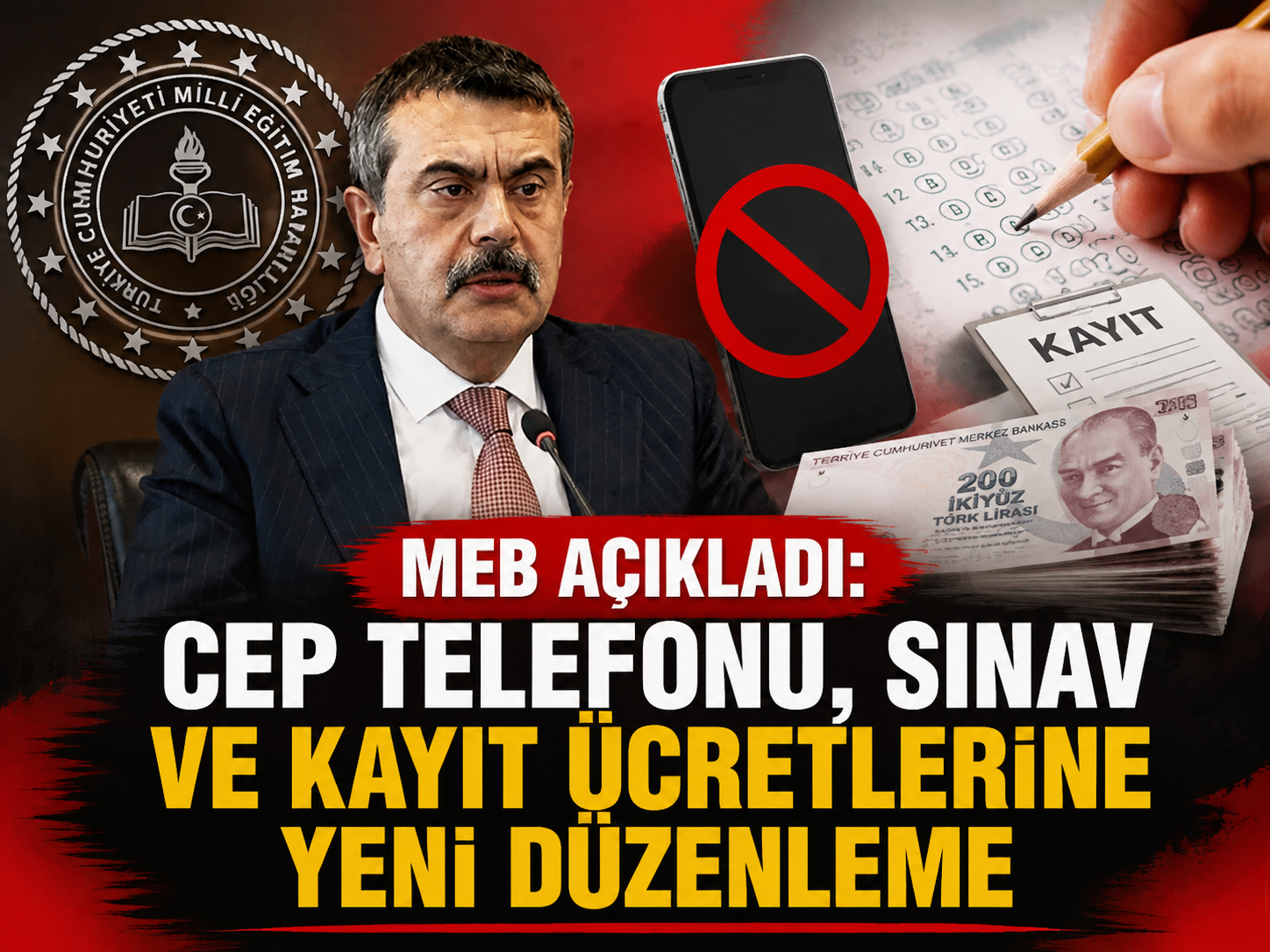 MEB açıkladı: Cep telefonu, sınav ve kayıt ücretlerine yeni düzenleme