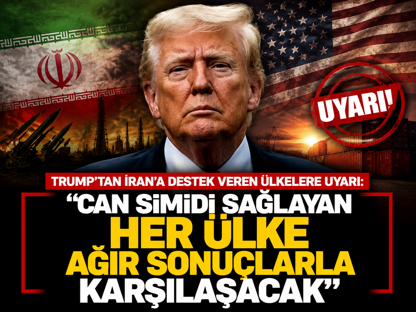 Trump'tan İran'a destek veren ülkelere uyarı: "Can simidi sağlayan her ülke ağır sonuçlarla karşılaşacak"