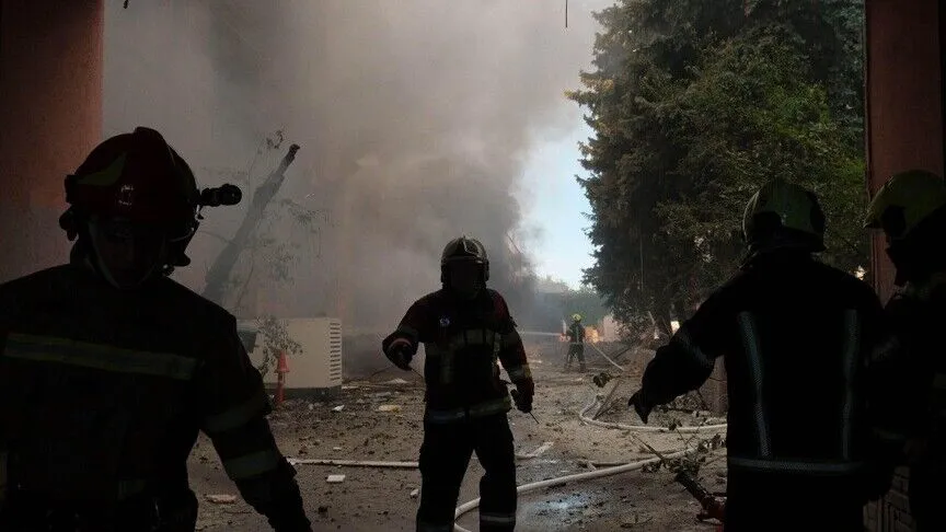 Kiev'e düzenlenen saldırıda 8 kişi hayatını kaybetti