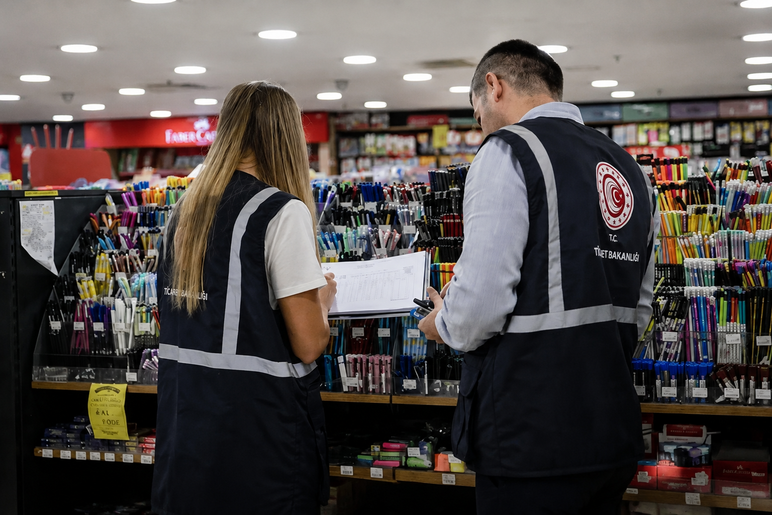 Eğitim yılı öncesi kırtasiye ürünleri titizlikle incelendi