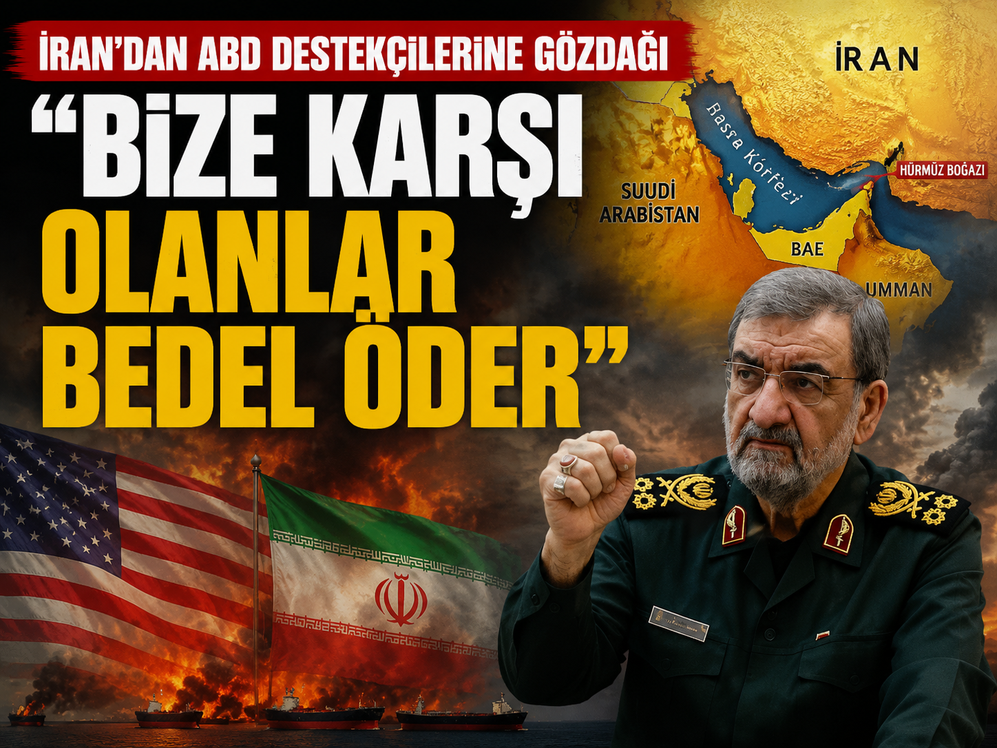 İran'dan tehdit: ABD'ye destek olan ülkeleri hedef alacağız
