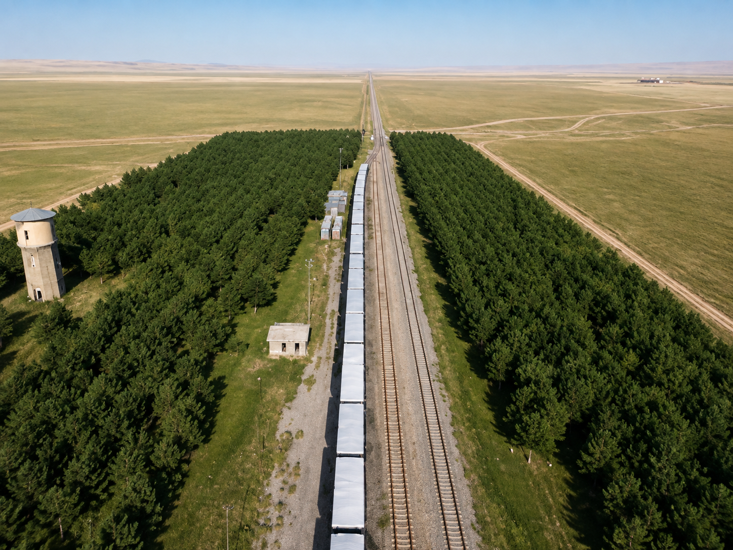 57 yılda yeşil bir cennet haline geldi: Kars'taki tren istasyonu