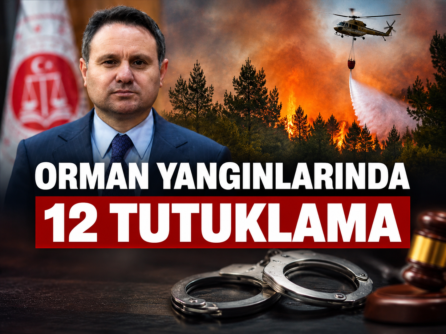 Orman yangınlarında 12 tutuklama