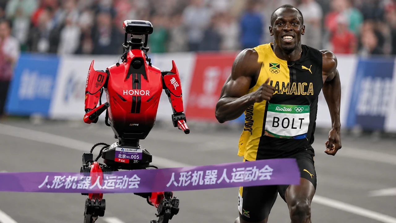 Çinli insansı robot Usain Bolt’u geçti: 100 metreyi 8,86 saniyede koştu