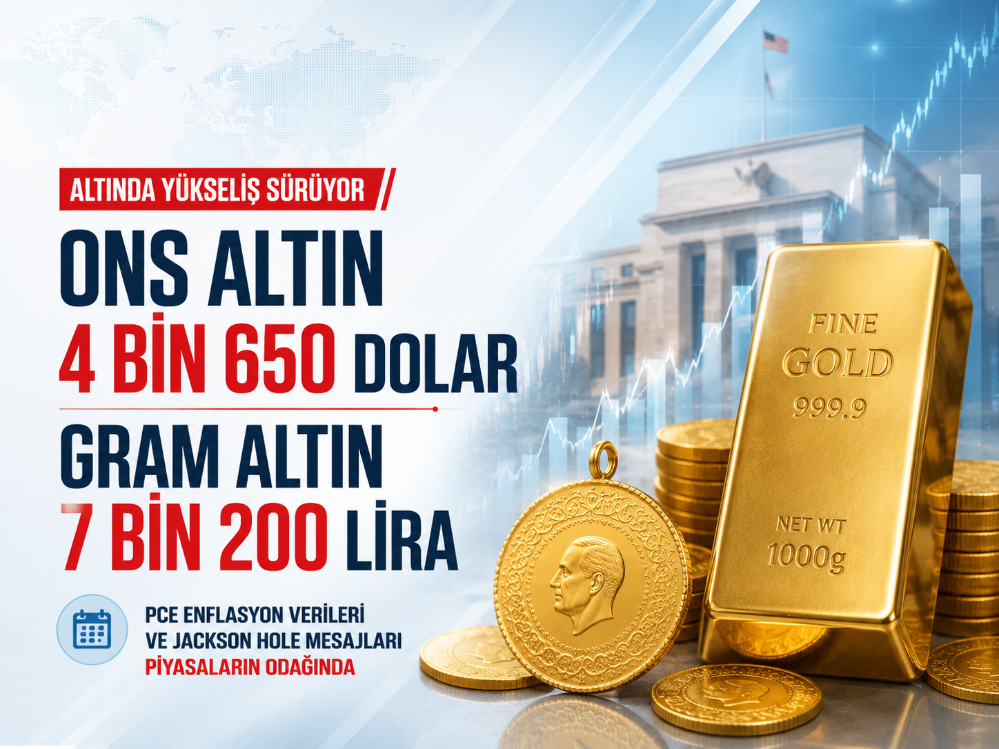 Altında gözler o veride! Gram fiyatı zirveye yaklaştı