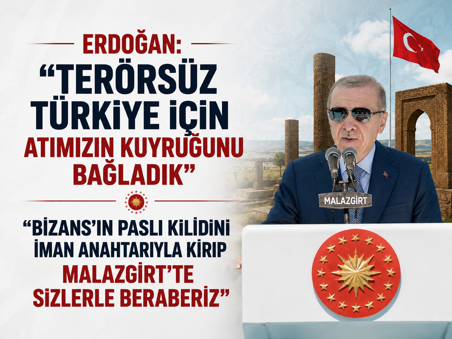 Erdoğan: "Terörsüz Türkiye için atımızın kuyruğunu bağladık"