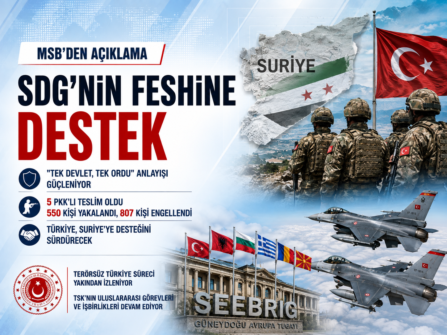 SDG’nin feshi sonrası gözler Ankara’daydı: MSB ne dedi?