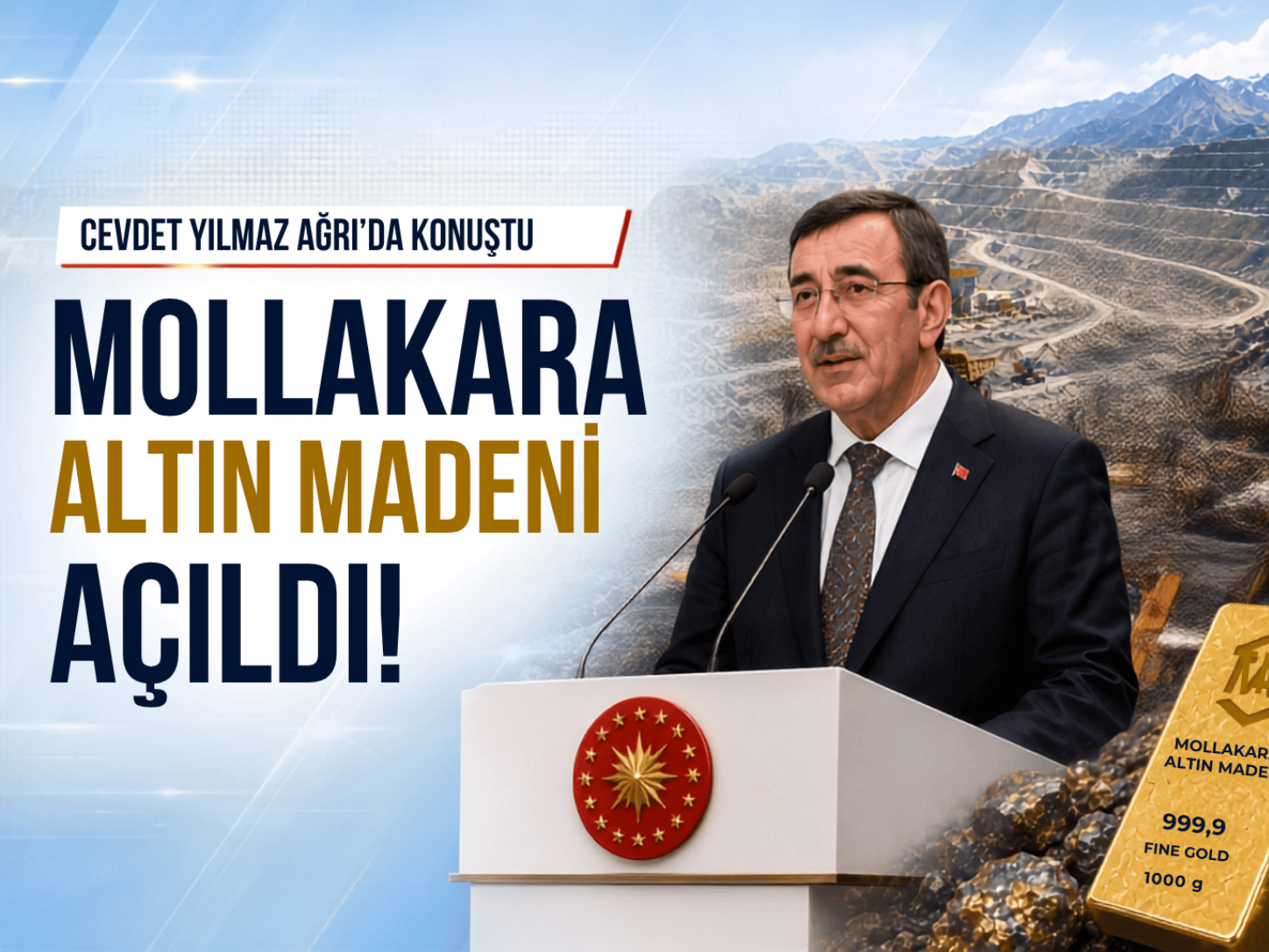 Cevdet Yılmaz: 5 yılda 17 ton altın üretilecek