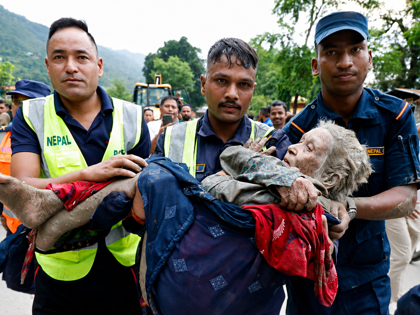 Nepal'de sel sonrası 351 kişi kurtarıldı