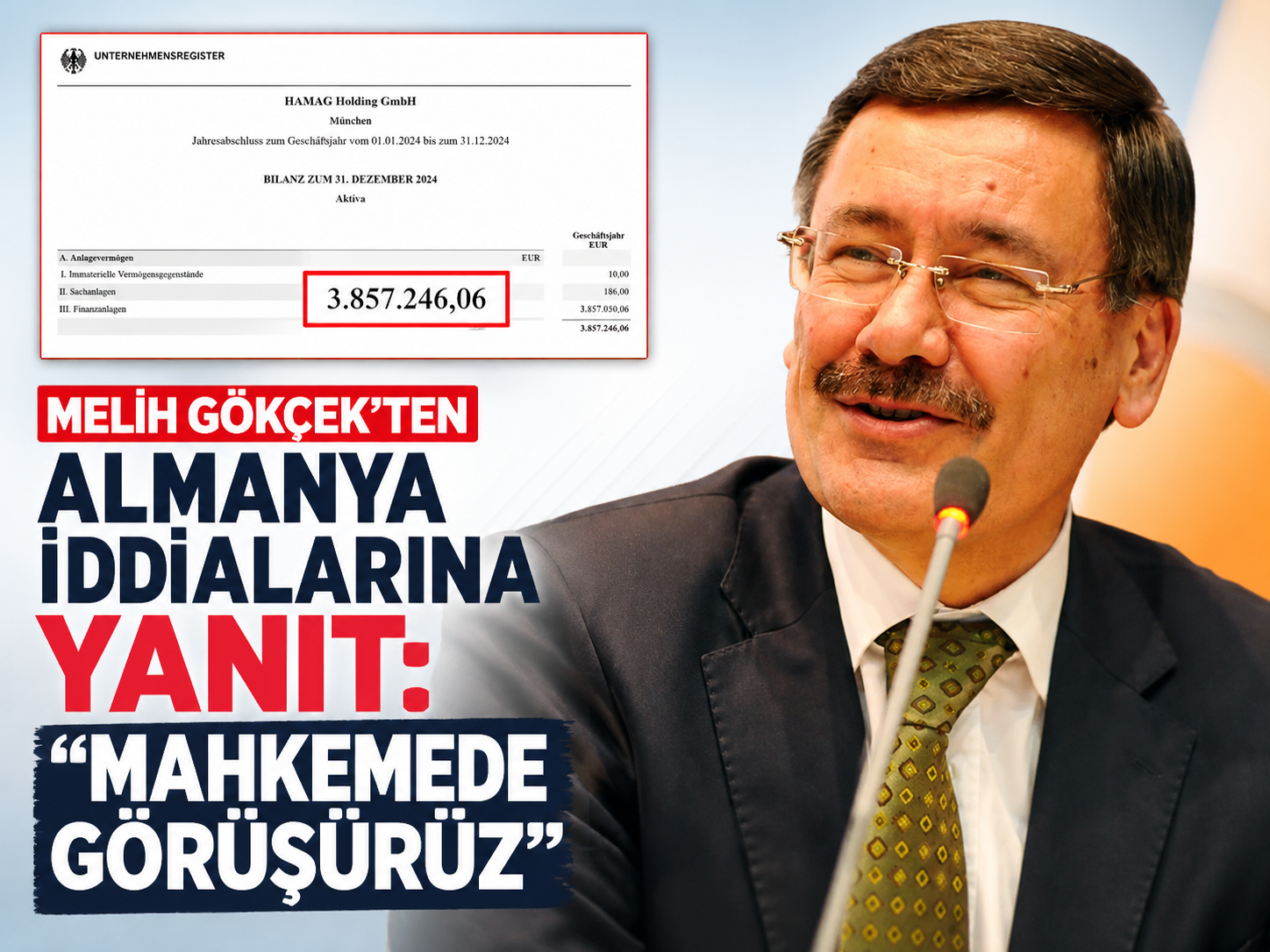 Melih Gökçek’ten Almanya iddialarına yanıt: Mahkemede görüşürüz
