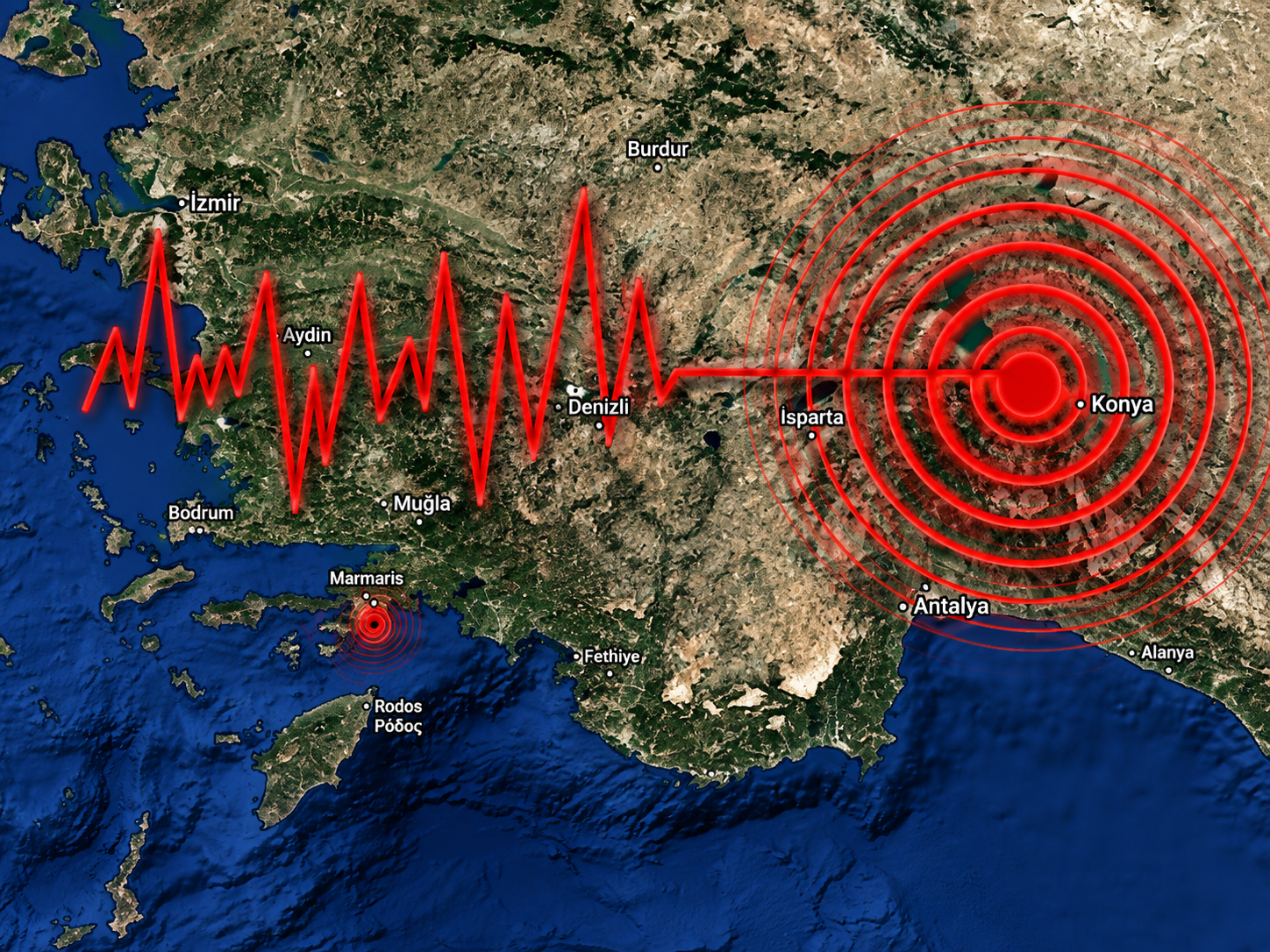 Muğla açıklarında 4,1 büyüklüğünde deprem!