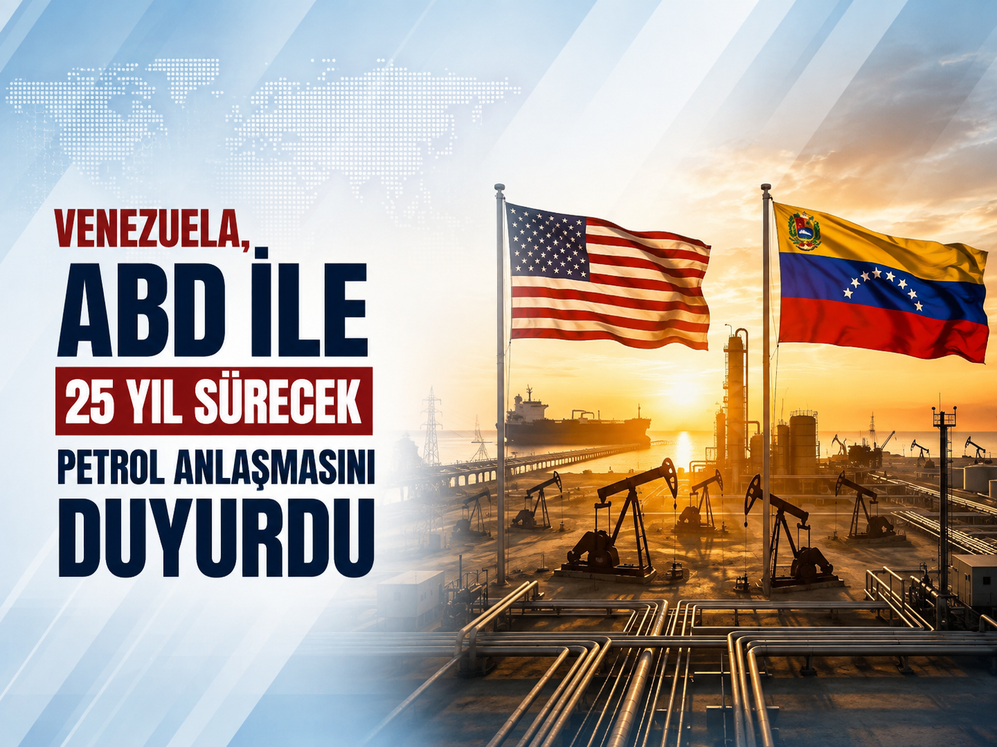 Venezuela, ABD ile 25 yıl sürecek petrol anlaşmasını duyurdu