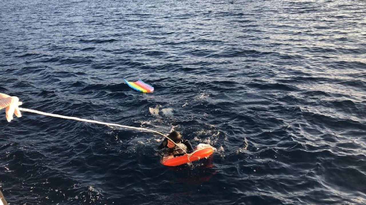 Bodrum açıklarında 2 düzensiz göçmen yakalandı
