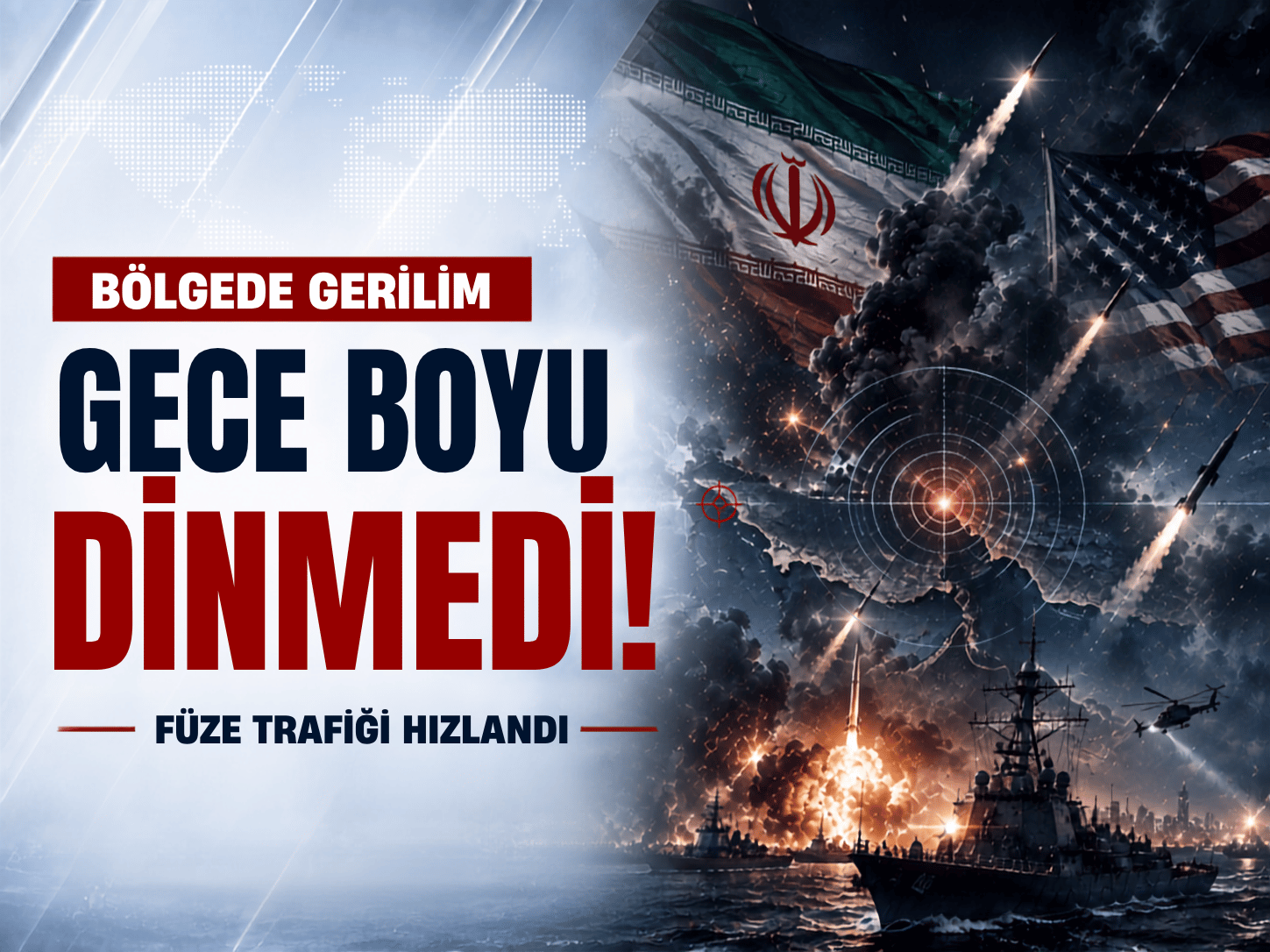 İran-ABD geriliminde sıcak gece! Füzeler peş peşe ateşlendi
