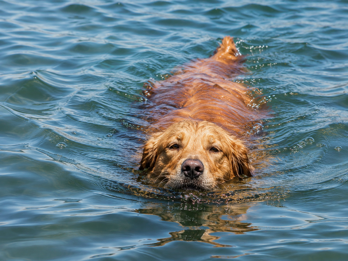 37 dereceyi gören köpekler soluğu barajda aldı