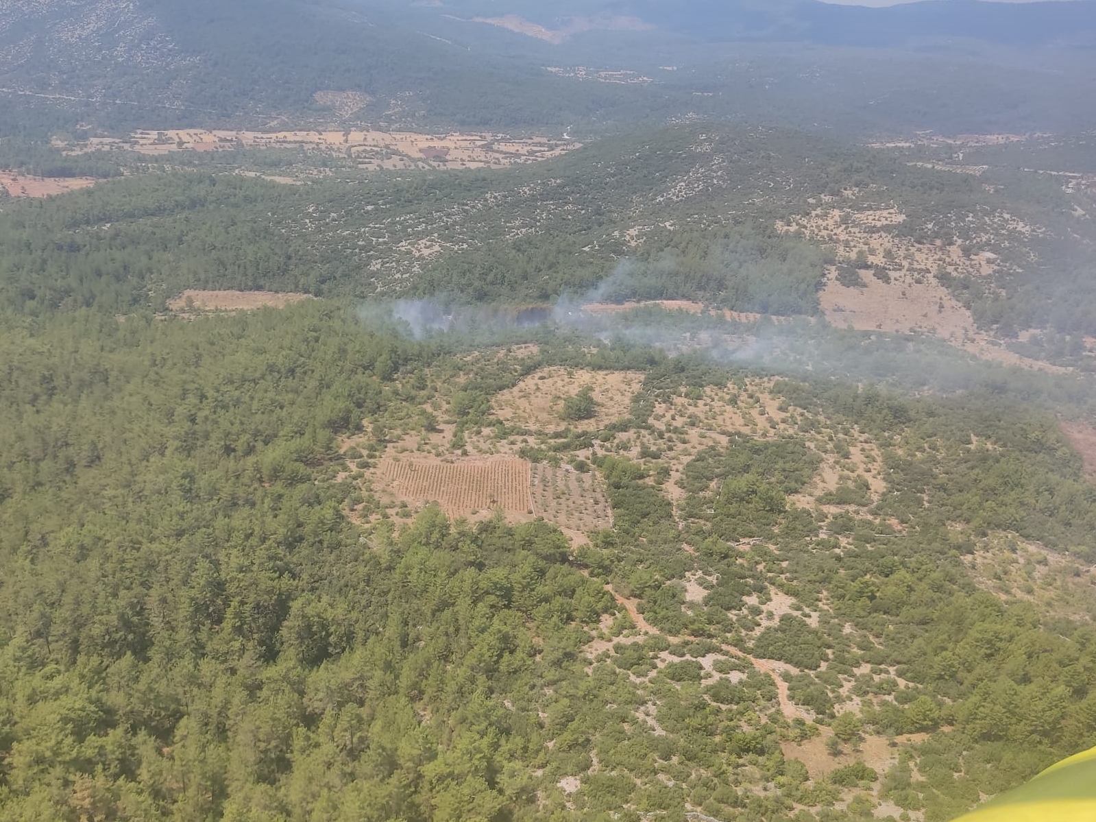 Bilecik'teki yangın 12 araçla kontrol altına alındı