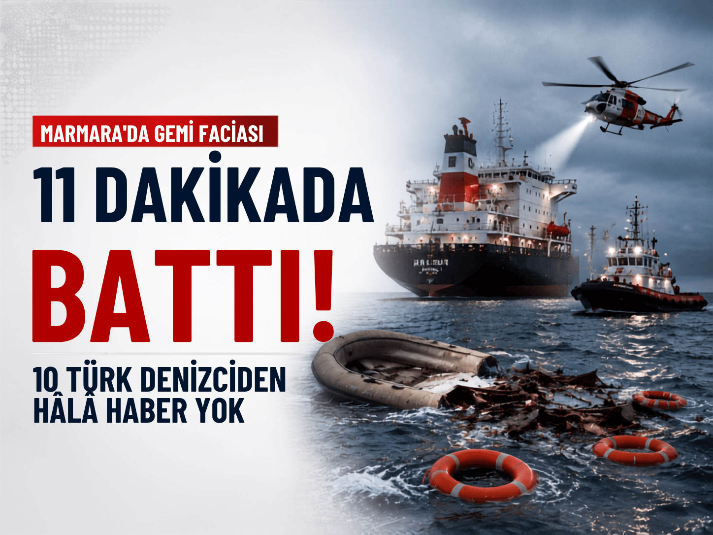 Tuğberk İmamoğlu gemisi 11 dakikada sulara gömüldü