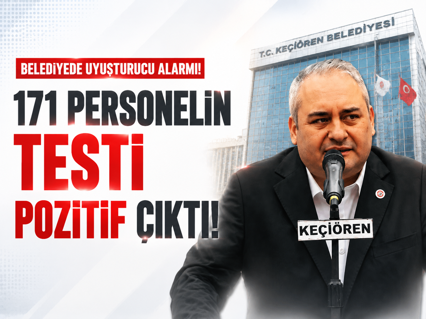 Belediyede uyuşturucu alarmı: 171 test pozitif çıktı