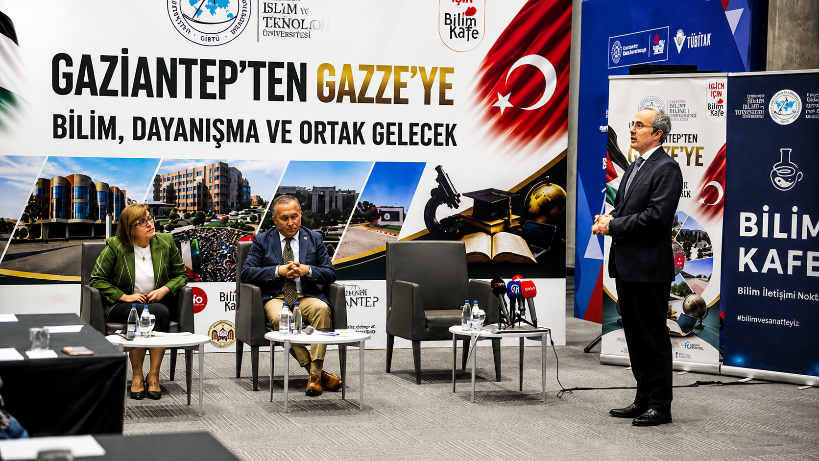 Gazze ve Filistin için üniversiteler Gaziantep'te buluştu