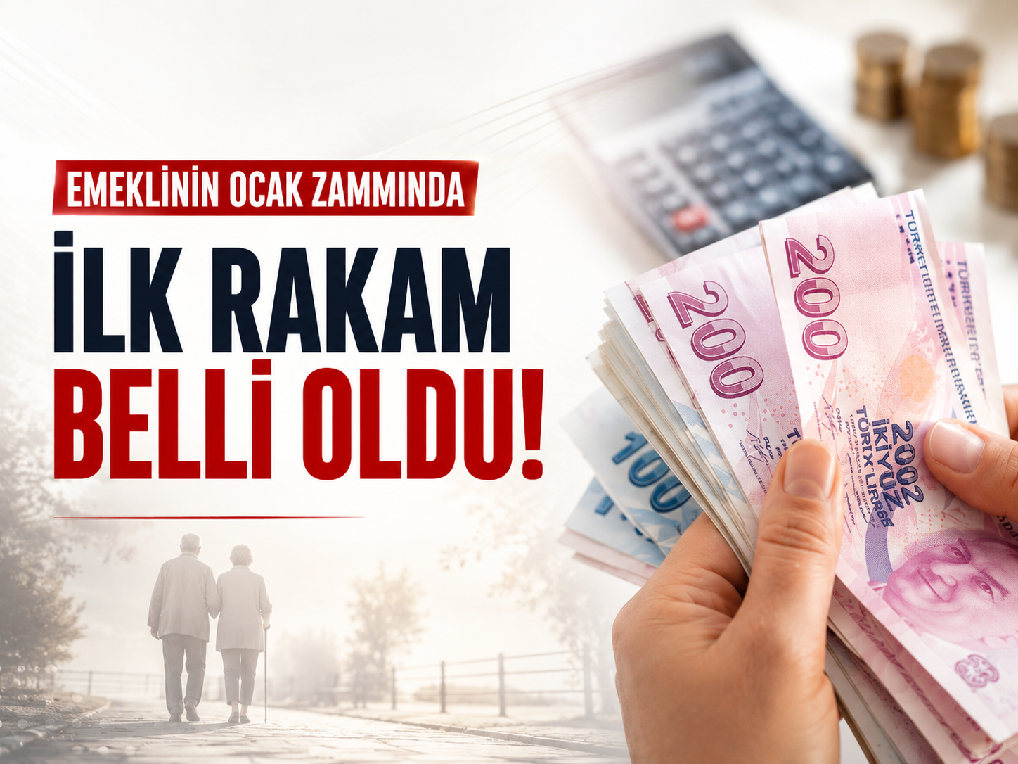 Emeklinin Ocak zammında ilk rakam belli oldu