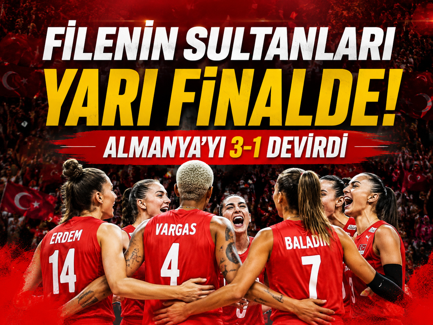 Filenin Sultanları yarı finalde! Almanya’yı 3-1 devirdi