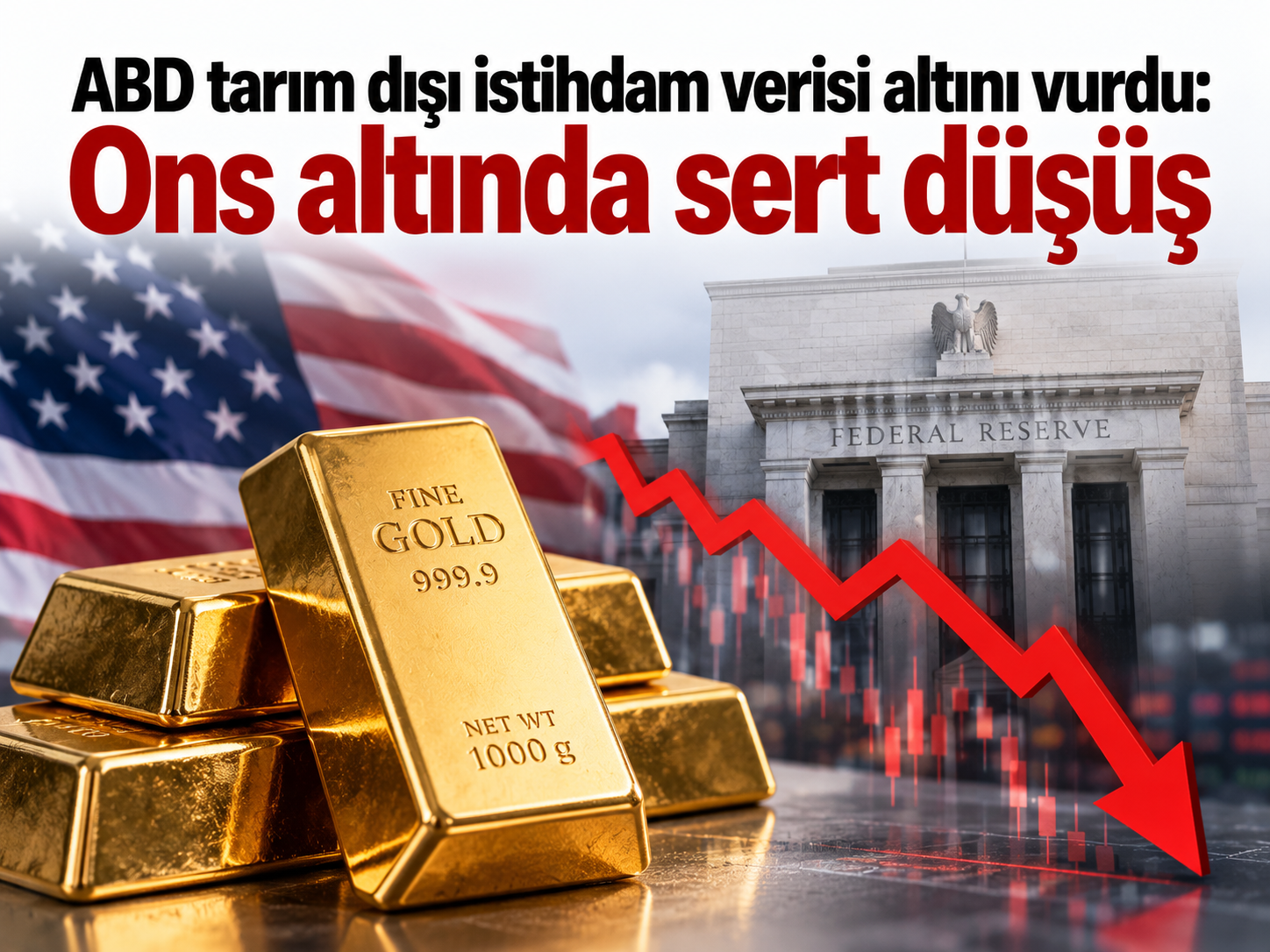 Piyasaları sarsan ABD verisi: Altında 100 dolarlık sert düşüş