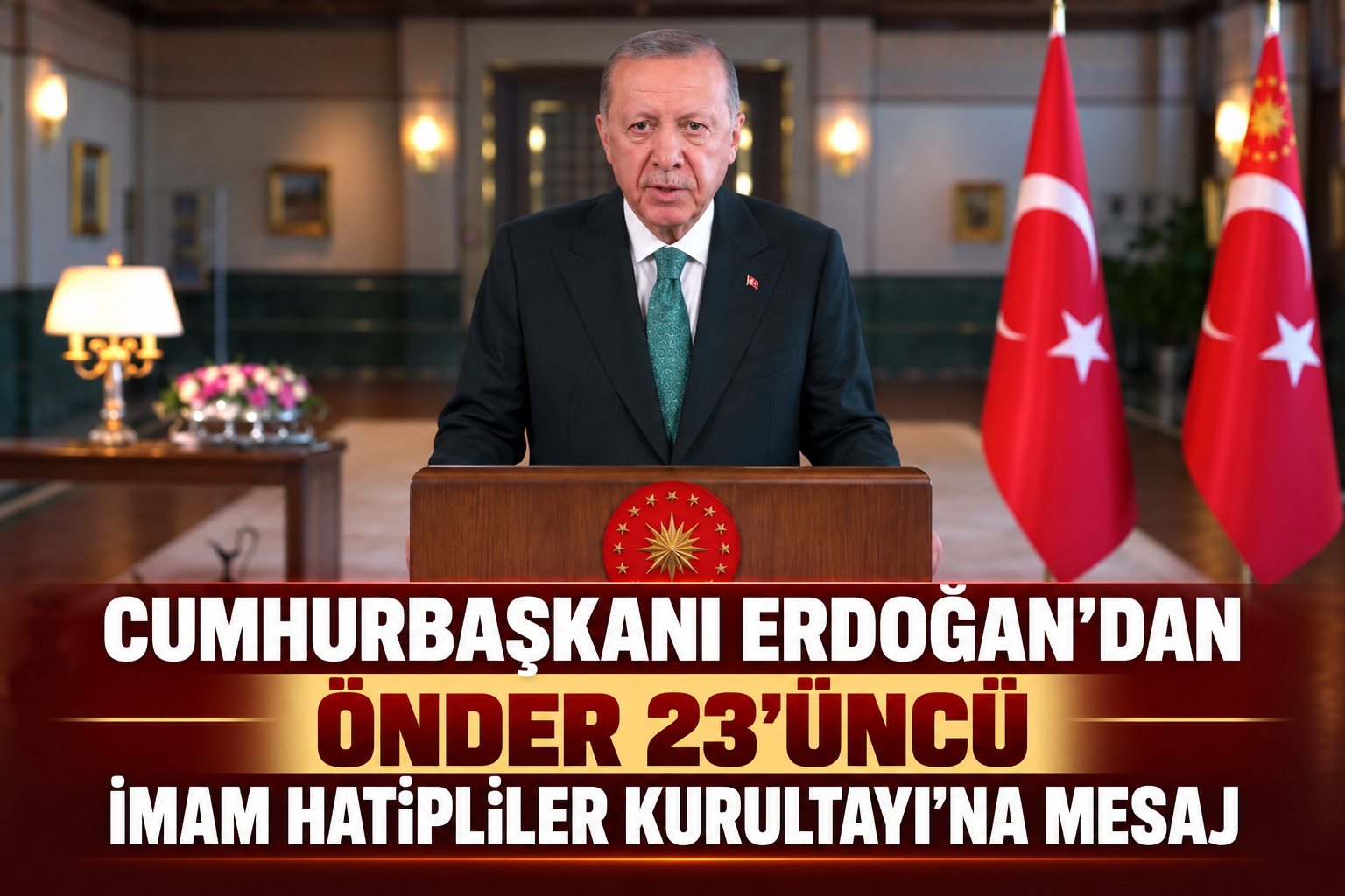 Cumhurbaşkanı Erdoğan'dan ÖNDER 23'üncü İmam Hatipliler Kurultayı'na mesaj
