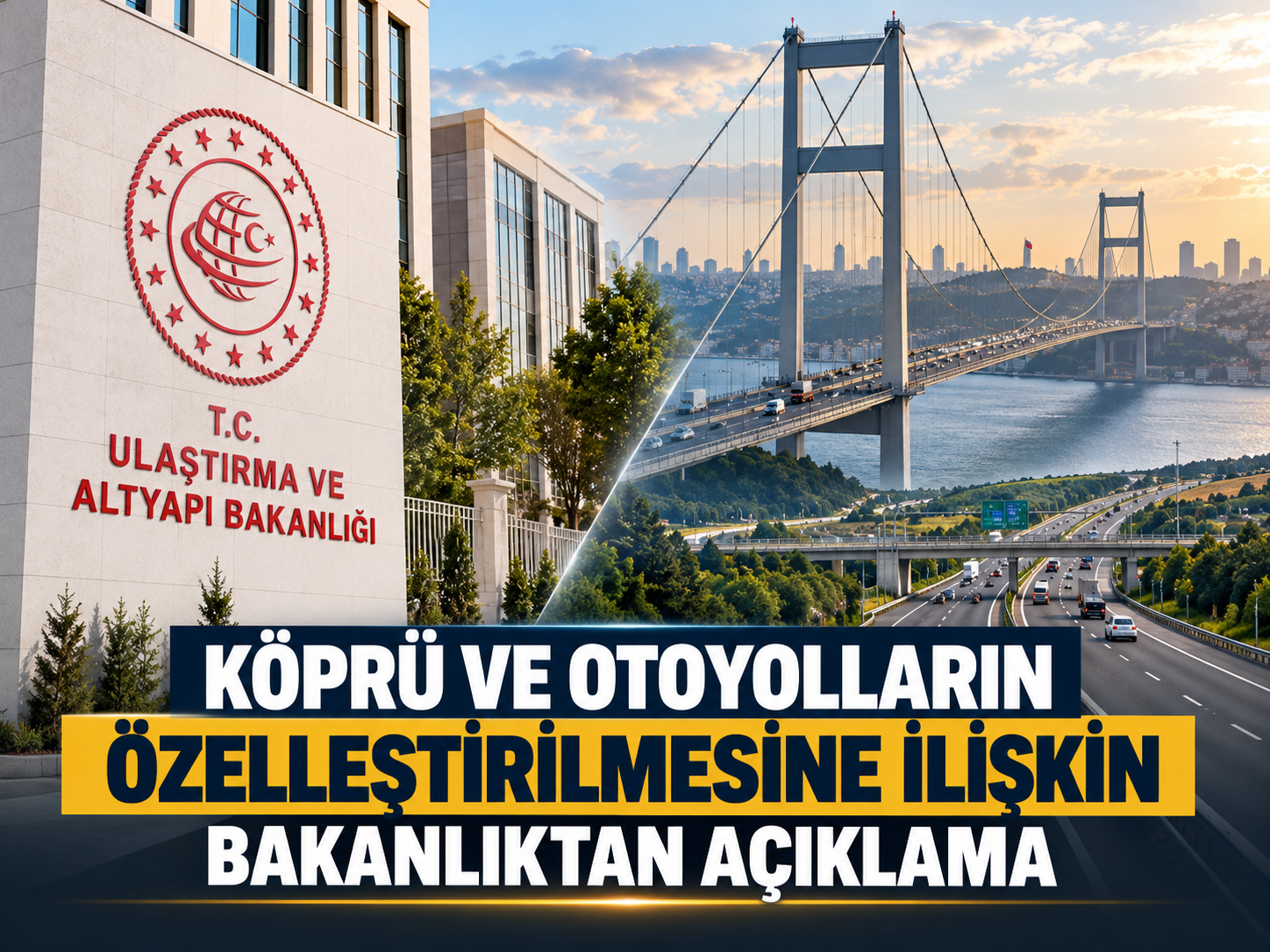 Köprü ve otoyolların özelleştirilmesine ilişkin Bakanlıktan açıklama