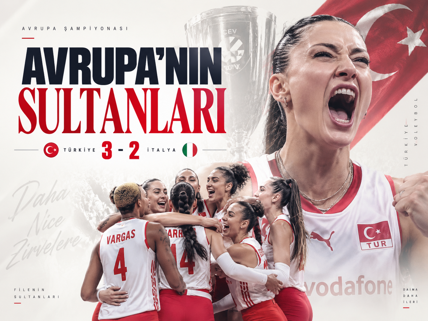 Filenin Sultanları Avrupa şampiyonu! İtalya’yı 3-2 yendi