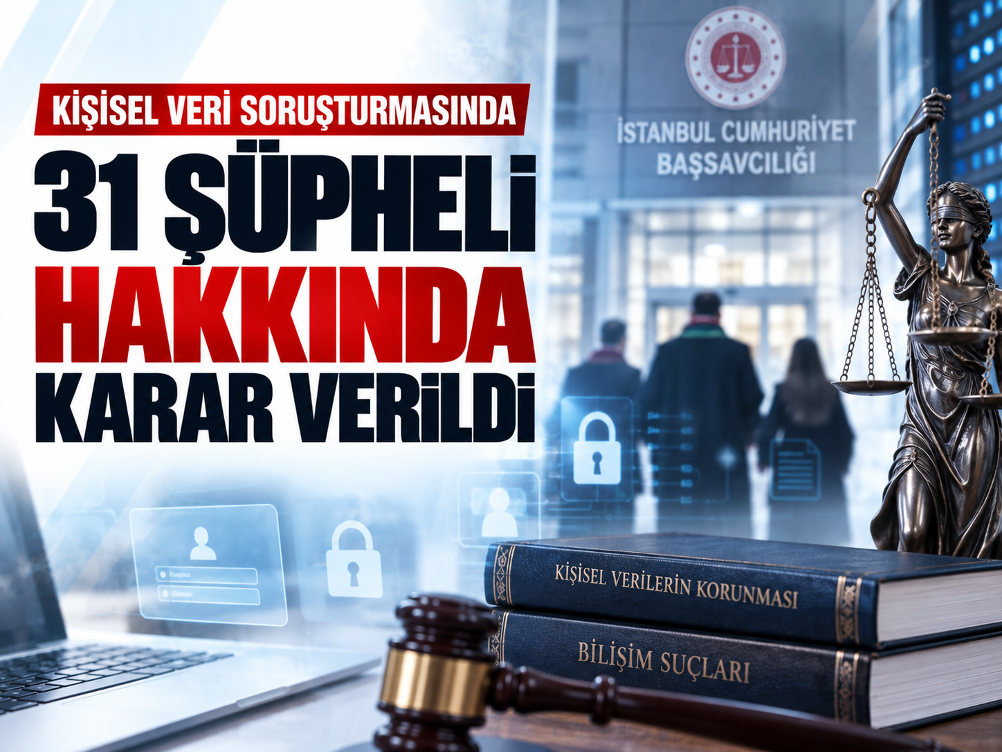Kişisel veri soruşturmasında 31 şüpheli için karar çıktı