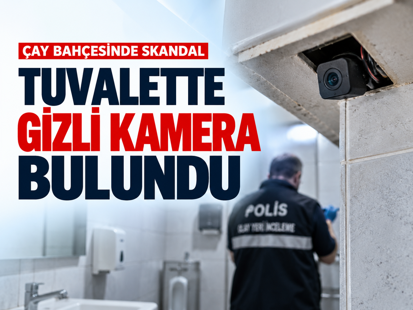 Manisa’da çay bahçesinin tuvaletinde gizli kamera bulundu