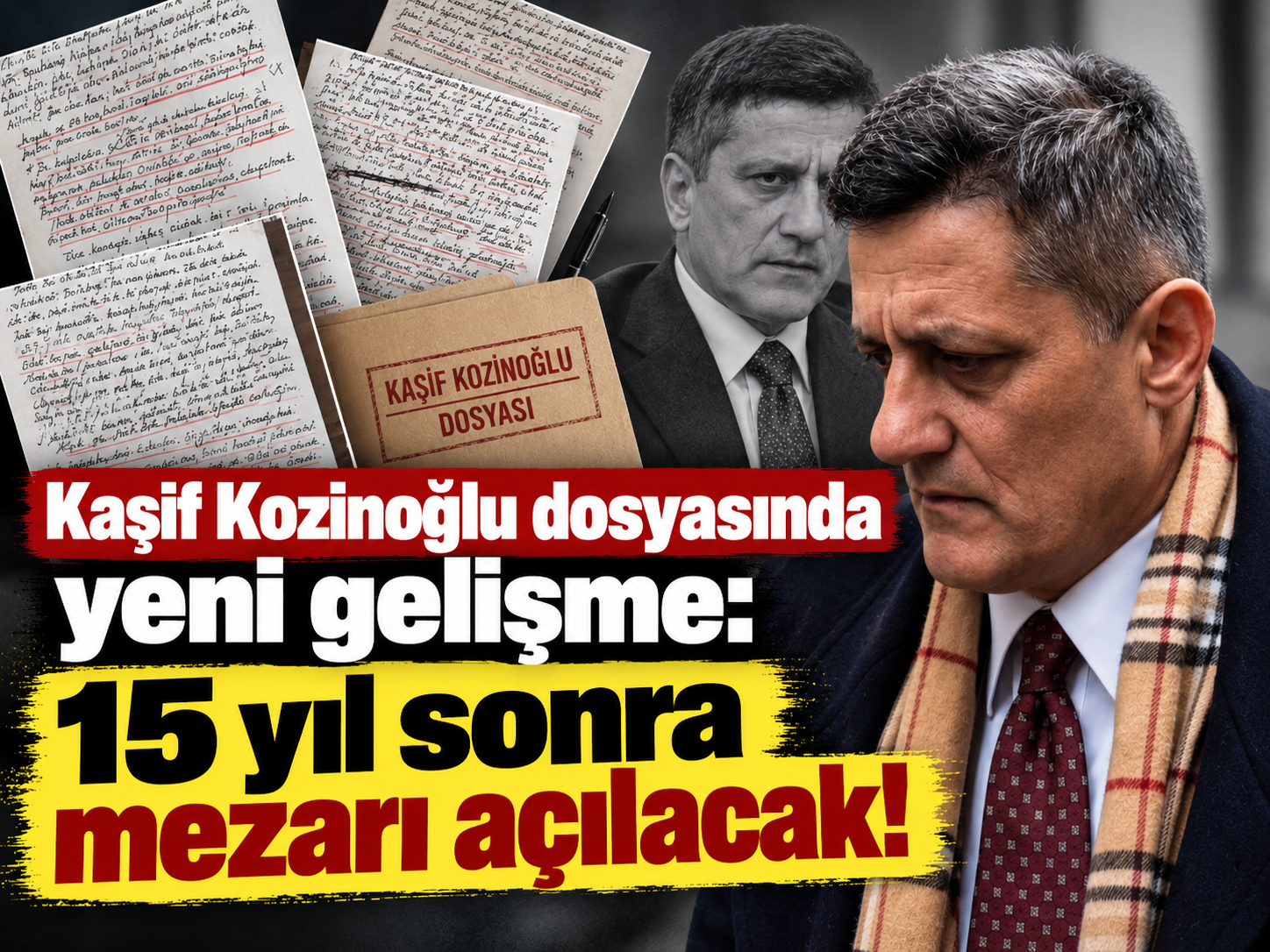 Kaşif Kozinoğlu dosyasında yeni gelişme: 15 yıl sonra mezarı açılacak!