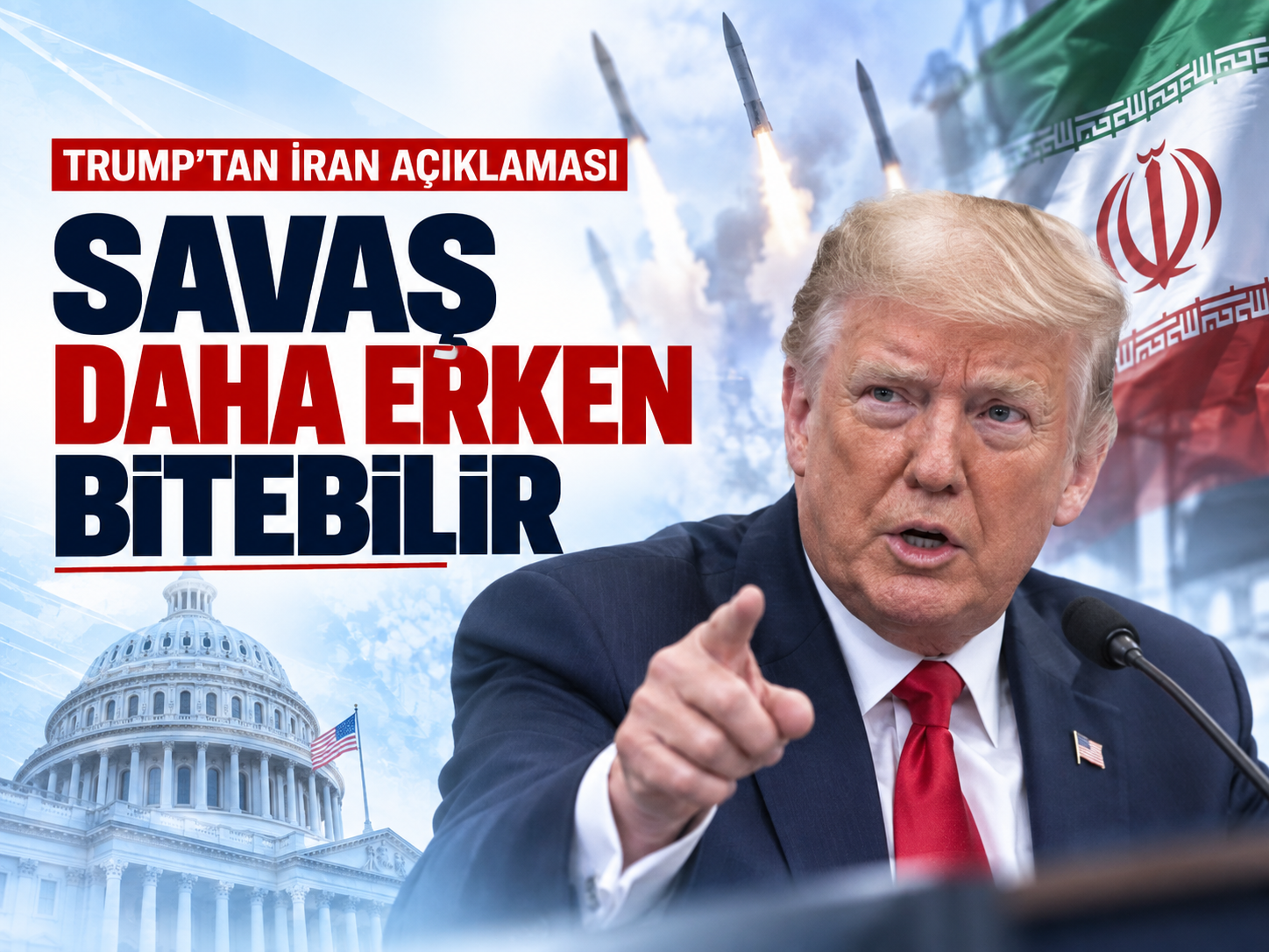 Trump tahminini değiştirdi: Savaş belki daha erken bitebilir