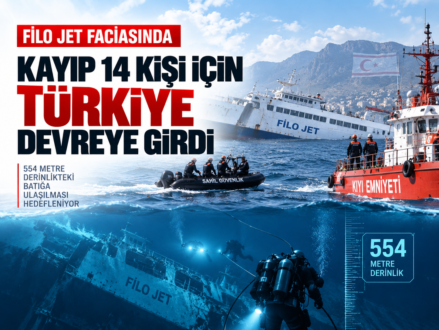 Filo Jet faciasında 14 kişi kayıp! Türkiye devreye girdi